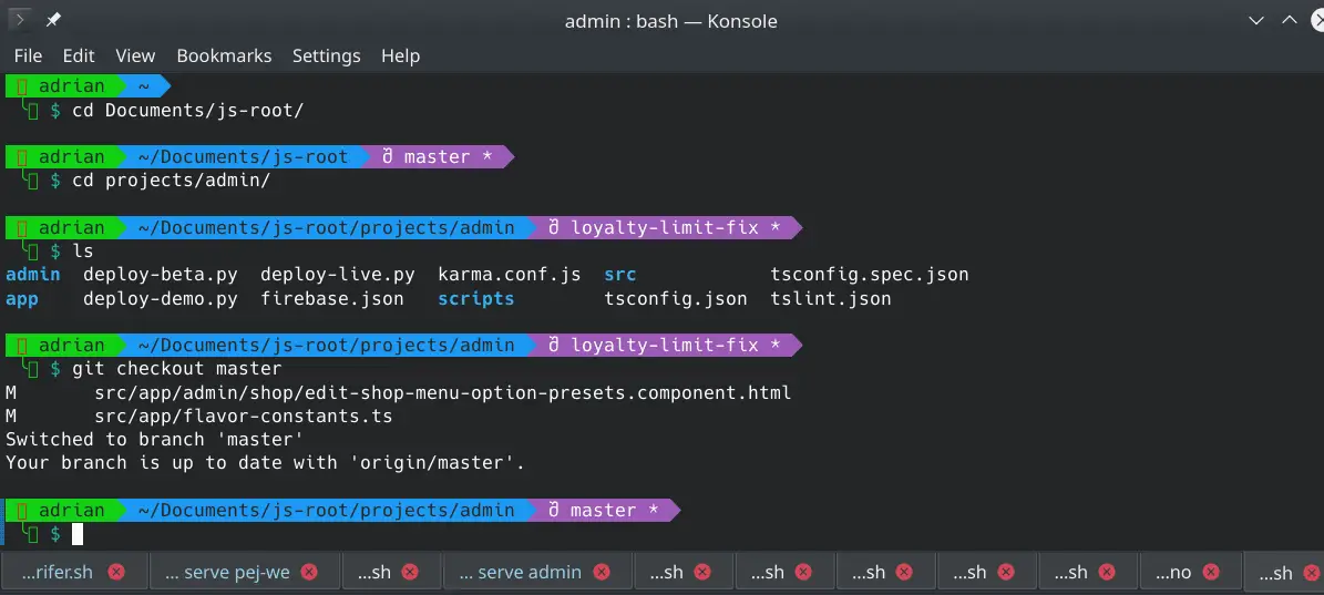How to Change the Git Branch on a Project Using Terminal