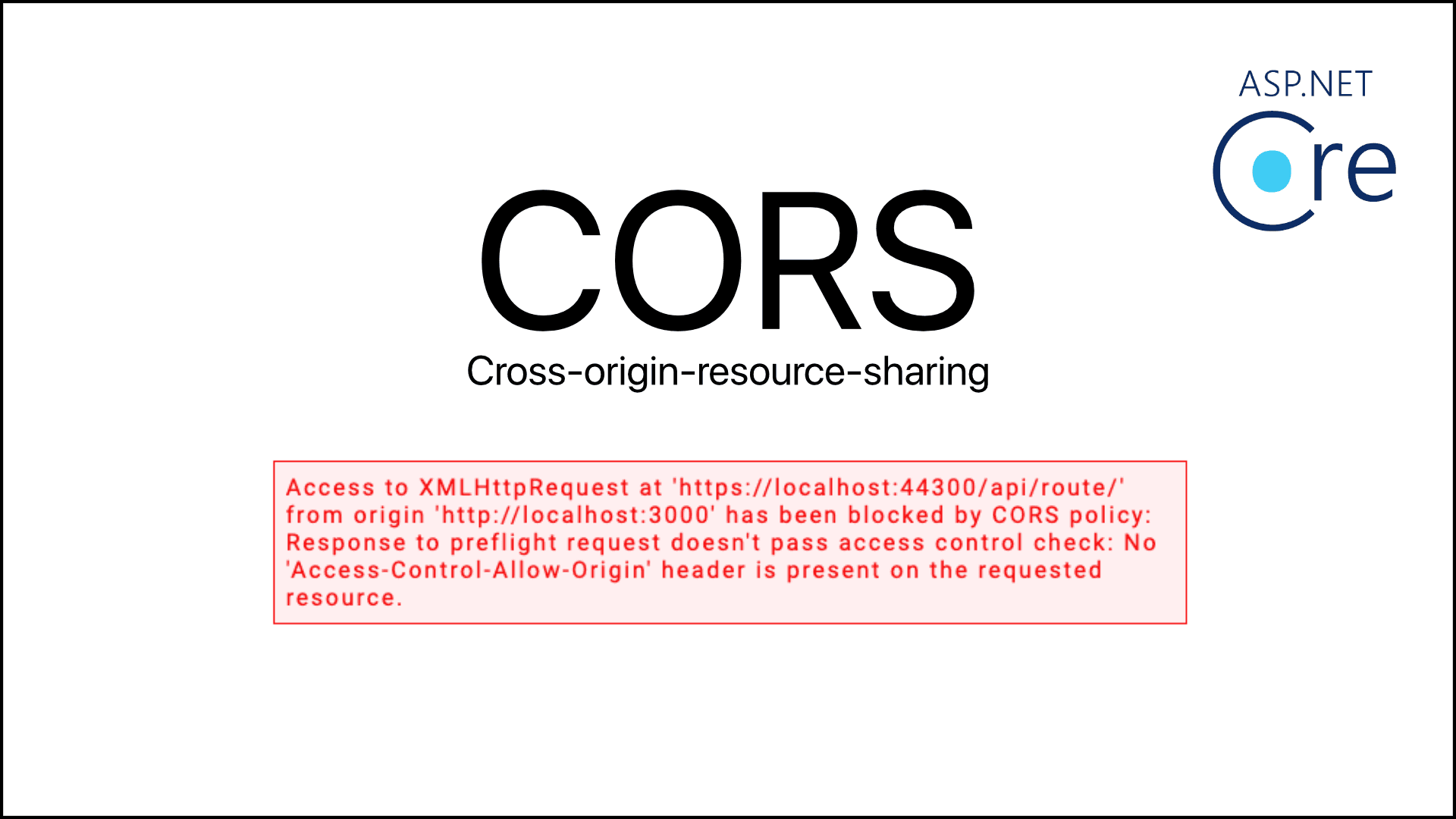 How to Fix CORS Origin Error in Javascript